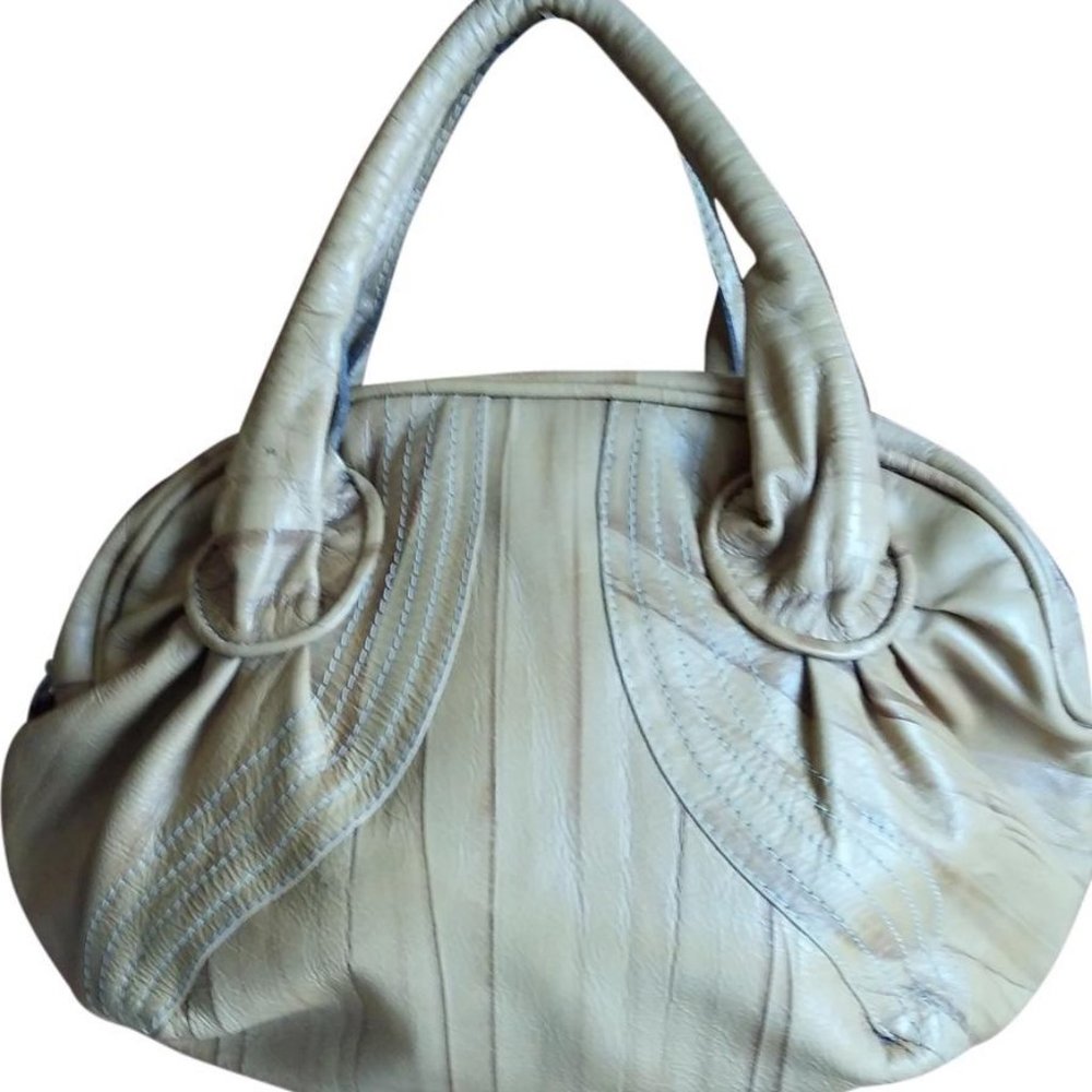 Handmade In Brazil Butter Scotch Leather Satchel